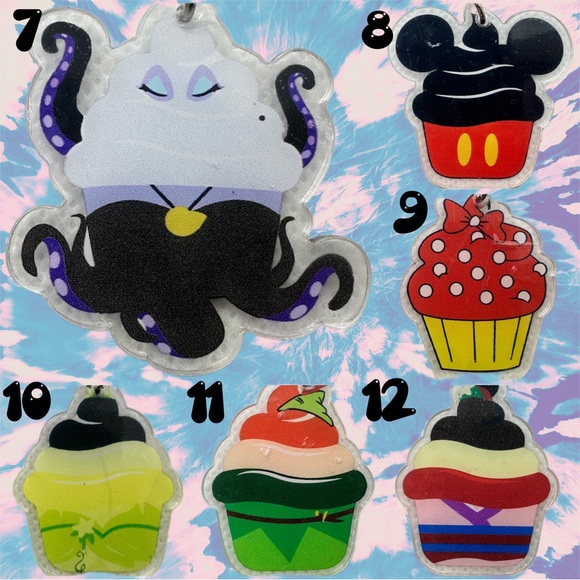 Cute Cartoon Cupcake KBK Keychains - Picture 3 of 7